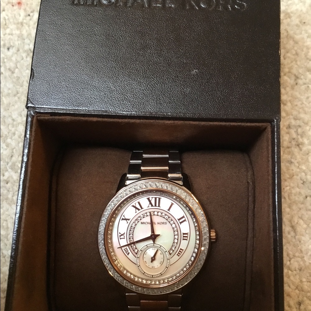 Michael Kors Two-Tone Stainless Steel Watch-HTF - Picture 4 of 7